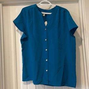 Women’s Dana Buchman Short Sleeve Button Down Top